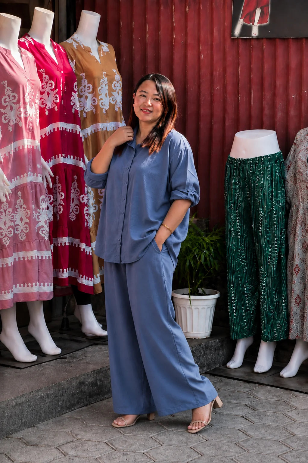Premium Solid Relaxed Co-Ord Set