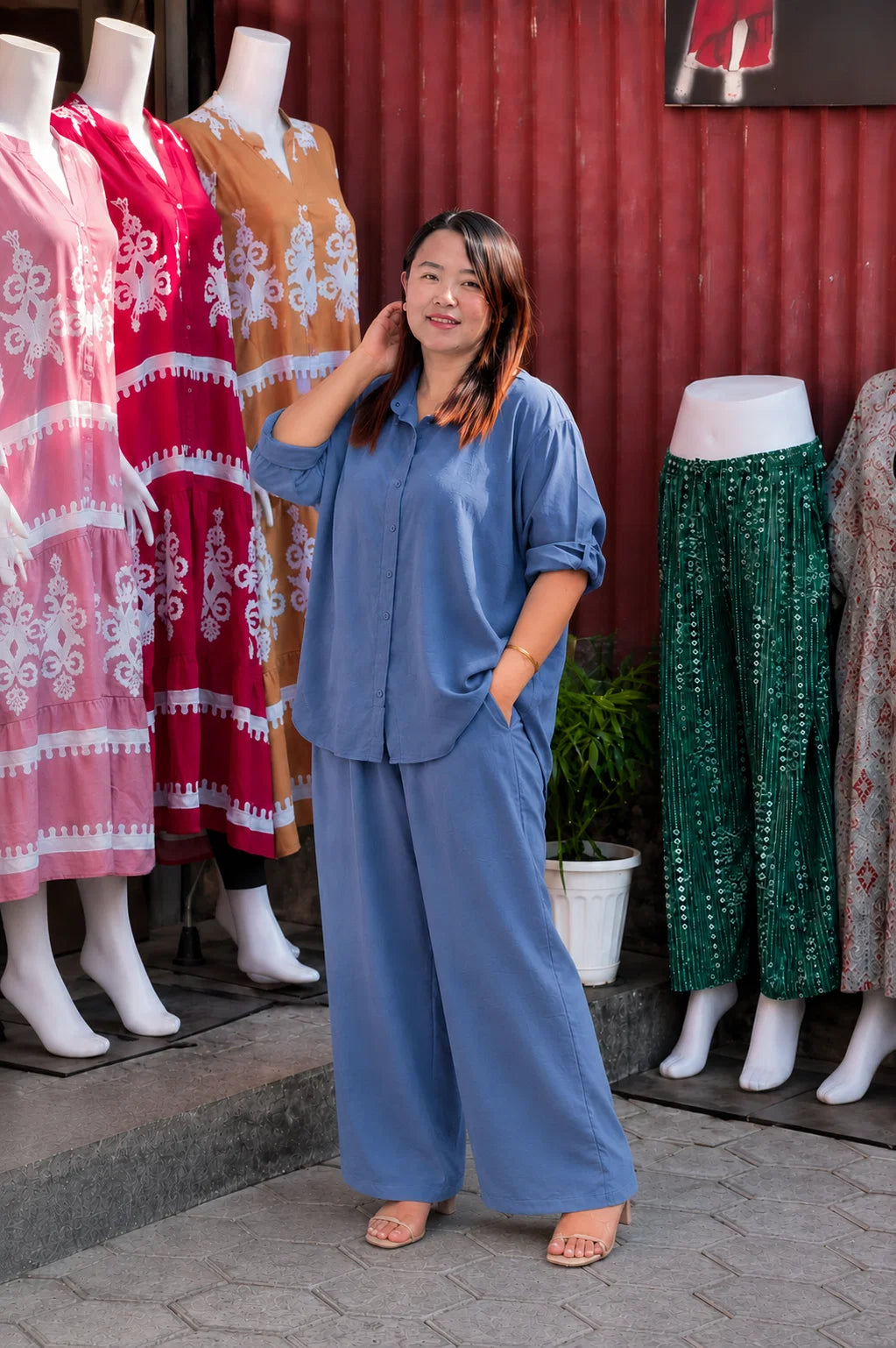Premium Solid Relaxed Co-Ord Set
