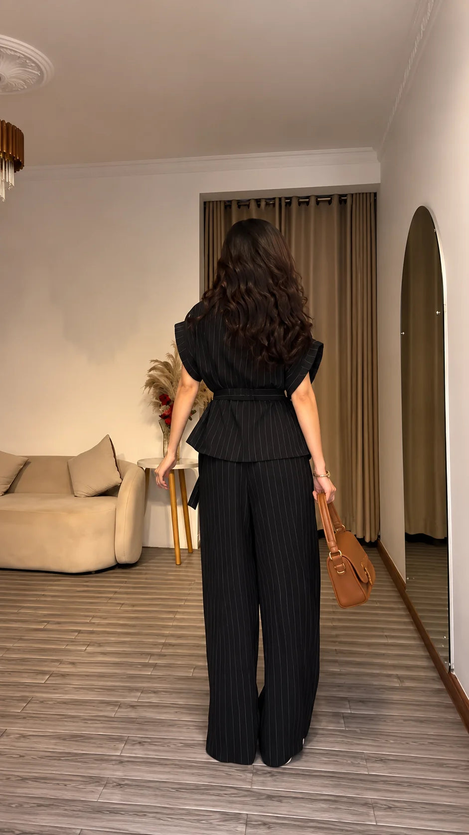 Midnight Muse Pinstripe Co-Ord Set