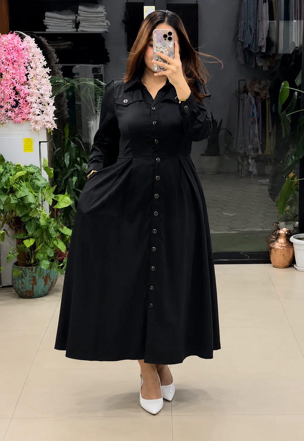 luxury botnical print co-ord set